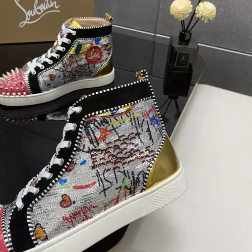 Cheap Christian Louboutin High Top Shoes For Men #1388037 Replica Wholesale [$96.00 USD] [ITEM#1388037] on Replica Christian Louboutin High Top Shoes
