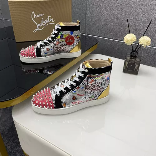 Cheap Christian Louboutin High Top Shoes For Women #1388038 Replica Wholesale [$96.00 USD] [ITEM#1388038] on Replica Christian Louboutin High Top Shoes