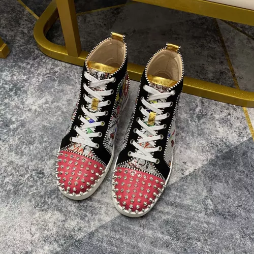 Cheap Christian Louboutin High Top Shoes For Women #1388038 Replica Wholesale [$96.00 USD] [ITEM#1388038] on Replica Christian Louboutin High Top Shoes