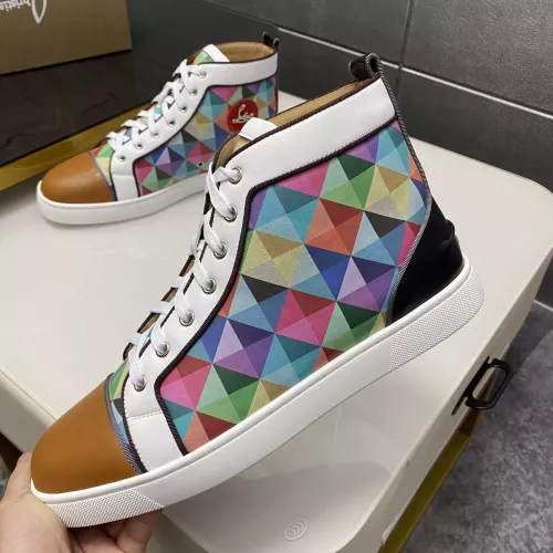 Cheap Christian Louboutin High Top Shoes For Men #1388040 Replica Wholesale [$98.00 USD] [ITEM#1388040] on Replica Christian Louboutin High Top Shoes