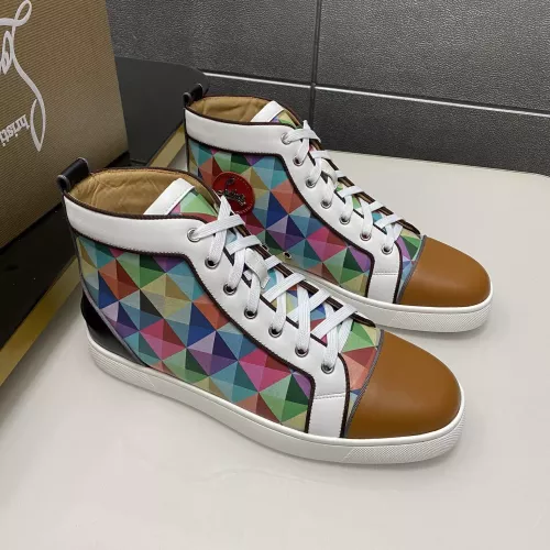Cheap Christian Louboutin High Top Shoes For Women #1388041 Replica Wholesale [$98.00 USD] [ITEM#1388041] on Replica Christian Louboutin High Top Shoes