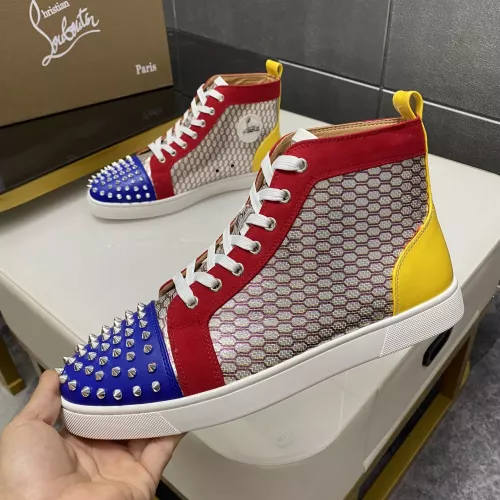 Cheap Christian Louboutin High Top Shoes For Women #1388044 Replica Wholesale [$98.00 USD] [ITEM#1388044] on Replica Christian Louboutin High Top Shoes