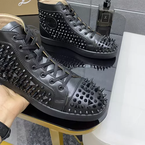 Cheap Christian Louboutin High Top Shoes For Men #1388046 Replica Wholesale [$98.00 USD] [ITEM#1388046] on Replica Christian Louboutin High Top Shoes