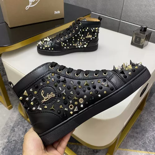 Cheap Christian Louboutin High Top Shoes For Men #1388050 Replica Wholesale [$98.00 USD] [ITEM#1388050] on Replica Christian Louboutin High Top Shoes