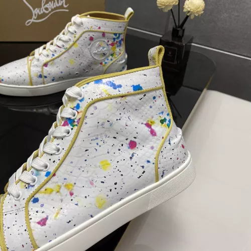 Cheap Christian Louboutin High Top Shoes For Men #1388056 Replica Wholesale [$102.00 USD] [ITEM#1388056] on Replica Christian Louboutin High Top Shoes