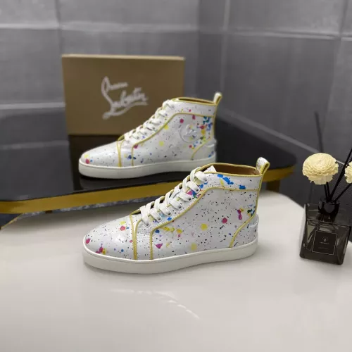 Cheap Christian Louboutin High Top Shoes For Women #1388058 Replica Wholesale [$102.00 USD] [ITEM#1388058] on Replica Christian Louboutin High Top Shoes