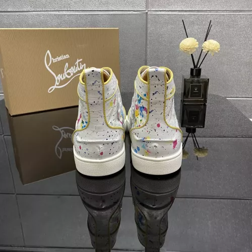 Cheap Christian Louboutin High Top Shoes For Women #1388058 Replica Wholesale [$102.00 USD] [ITEM#1388058] on Replica Christian Louboutin High Top Shoes