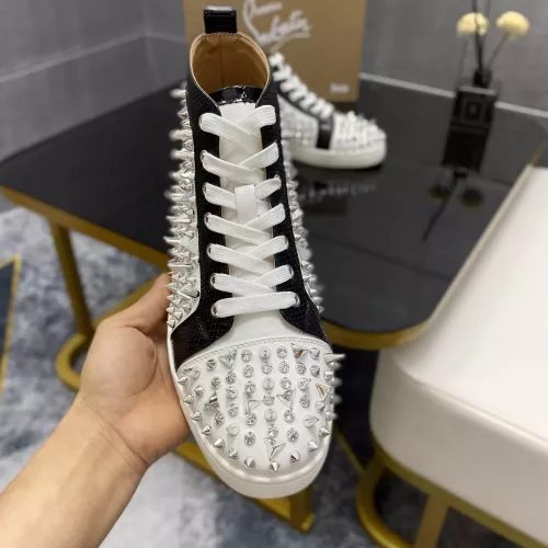 Cheap Christian Louboutin High Top Shoes For Men #1388060 Replica Wholesale [$98.00 USD] [ITEM#1388060] on Replica Christian Louboutin High Top Shoes