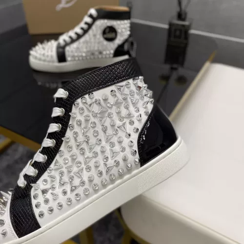 Cheap Christian Louboutin High Top Shoes For Women #1388061 Replica Wholesale [$98.00 USD] [ITEM#1388061] on Replica Christian Louboutin High Top Shoes