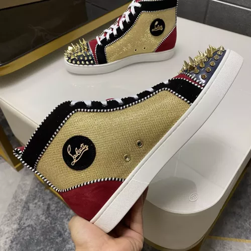 Cheap Christian Louboutin High Top Shoes For Men #1388067 Replica Wholesale [$100.00 USD] [ITEM#1388067] on Replica Christian Louboutin High Top Shoes