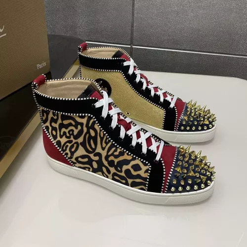 Cheap Christian Louboutin High Top Shoes For Men #1388067 Replica Wholesale [$100.00 USD] [ITEM#1388067] on Replica Christian Louboutin High Top Shoes