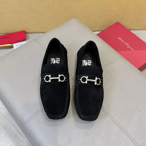 Cheap Salvatore Ferragamo Leather Shoes For Men #1388085 Replica Wholesale [$96.00 USD] [ITEM#1388085] on Replica Salvatore Ferragamo Leather Shoes