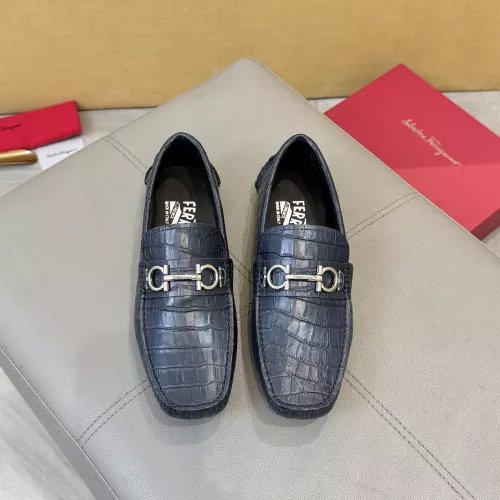 Cheap Salvatore Ferragamo Leather Shoes For Men #1388087 Replica Wholesale [$96.00 USD] [ITEM#1388087] on Replica Salvatore Ferragamo Leather Shoes