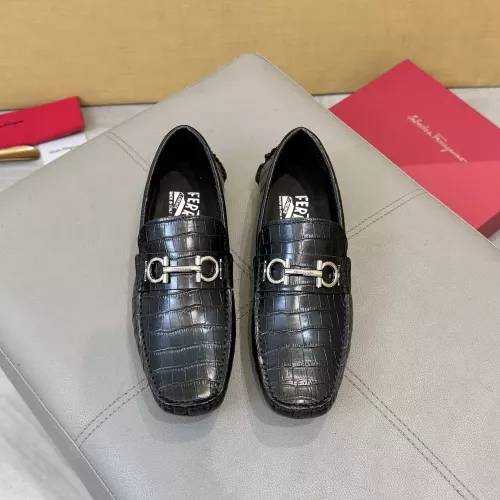 Cheap Salvatore Ferragamo Leather Shoes For Men #1388088 Replica Wholesale [$96.00 USD] [ITEM#1388088] on Replica Salvatore Ferragamo Leather Shoes