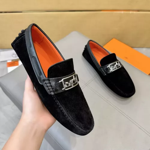 Cheap Hermes Leather Shoes For Men #1388090 Replica Wholesale [$98.00 USD] [ITEM#1388090] on Replica Hermes Leather Shoes