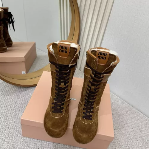 Cheap MIU MIU Boots For Women #1388323 Replica Wholesale [$140.00 USD] [ITEM#1388323] on Replica MIU MIU Boots