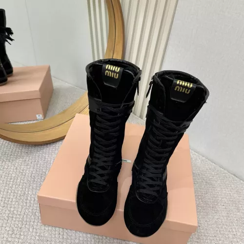 Cheap MIU MIU Boots For Women #1388324 Replica Wholesale [$140.00 USD] [ITEM#1388324] on Replica MIU MIU Boots