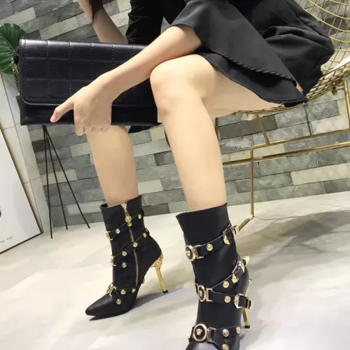 Cheap Versace Boots For Women #1388586 Replica Wholesale [$125.00 USD] [ITEM#1388586] on Replica Versace Boots