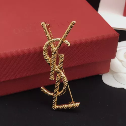 Cheap Yves Saint Laurent Brooches For Women #1389545 Replica Wholesale [$29.00 USD] [ITEM#1389545] on Replica Yves Saint Laurent Brooches