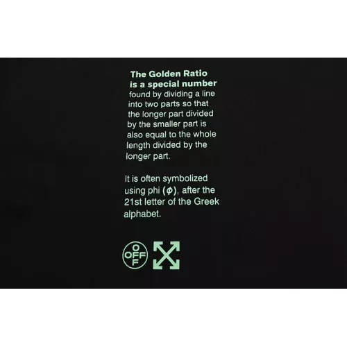 Cheap Off-White T-Shirts Short Sleeved For Unisex #1389753 Replica Wholesale [$39.00 USD] [ITEM#1389753] on Replica Off-White T-Shirts