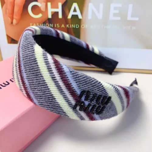 Cheap MIU MIU Headband For Women #1390184 Replica Wholesale [$27.00 USD] [ITEM#1390184] on Replica MIU MIU Headband