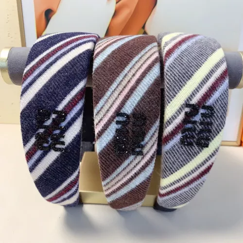 Cheap MIU MIU Headband For Women #1390186 Replica Wholesale [$27.00 USD] [ITEM#1390186] on Replica MIU MIU Headband