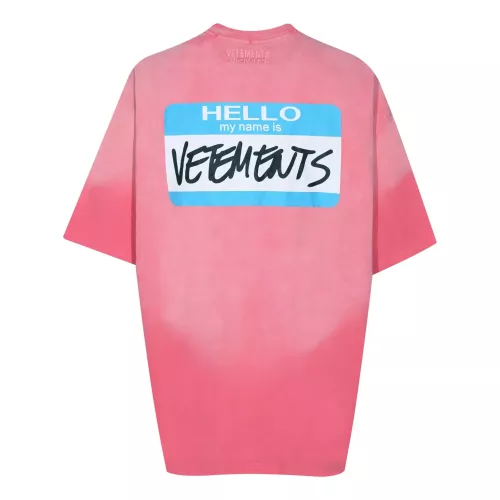 Cheap VETEMENTS T-Shirts Short Sleeved For Unisex #1390234 Replica Wholesale [$40.00 USD] [ITEM#1390234] on Replica VETEMENTS T-Shirts