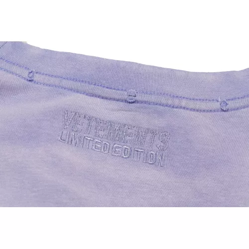 Cheap VETEMENTS T-Shirts Short Sleeved For Unisex #1390235 Replica Wholesale [$40.00 USD] [ITEM#1390235] on Replica VETEMENTS T-Shirts