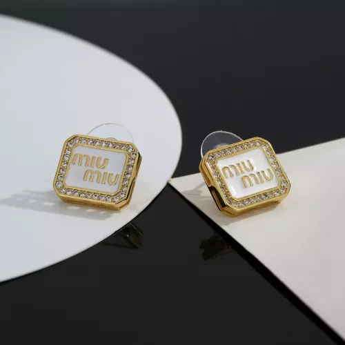 Cheap MIU MIU Earrings For Women #1390251 Replica Wholesale [$25.00 USD] [ITEM#1390251] on Replica MIU MIU Earrings