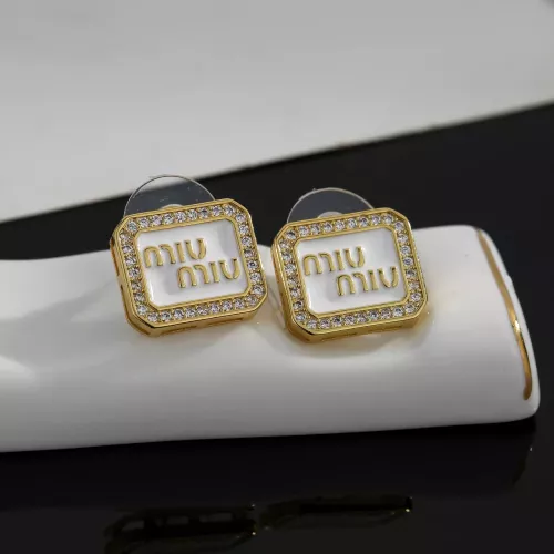 Cheap MIU MIU Earrings For Women #1390251 Replica Wholesale [$25.00 USD] [ITEM#1390251] on Replica MIU MIU Earrings