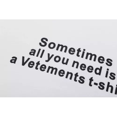 Cheap VETEMENTS T-Shirts Short Sleeved For Unisex #1390272 Replica Wholesale [$36.00 USD] [ITEM#1390272] on Replica VETEMENTS T-Shirts