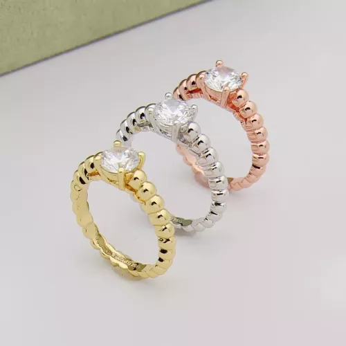 Cheap Van Cleef &amp; Arpels Rings In Rose Gold For Women #1390289 Replica Wholesale [$25.00 USD] [ITEM#1390289] on Replica Van Cleef &amp; Arpels Rings