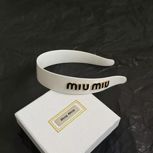 Cheap MIU MIU Headband For Women #1390335 Replica Wholesale [$45.00 USD] [ITEM#1390335] on Replica MIU MIU Headband