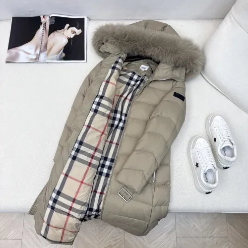 Cheap Burberry Down Feather Coat Long Sleeved For Women #1390469 Replica Wholesale [$247.93 USD] [ITEM#1390469] on Replica Burberry Down Feather Coat