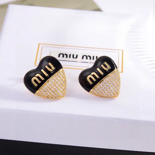 Cheap MIU MIU Earrings For Women #1390737 Replica Wholesale [$27.00 USD] [ITEM#1390737] on Replica MIU MIU Earrings