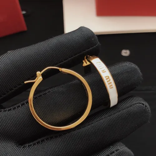 Cheap MIU MIU Earrings For Women #1390895 Replica Wholesale [$29.00 USD] [ITEM#1390895] on Replica MIU MIU Earrings