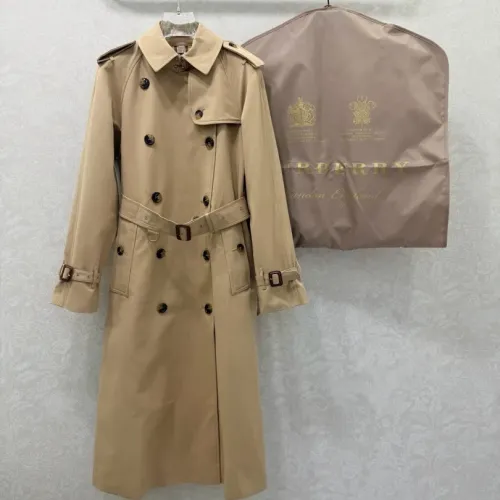 Burberry Trench Coat Long Sleeved For Women #1390955