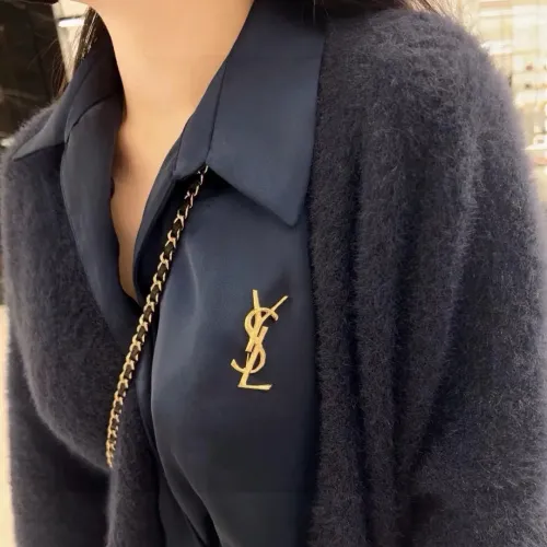 Cheap Yves Saint Laurent Brooches For Women #1390998 Replica Wholesale [$27.00 USD] [ITEM#1390998] on Replica Yves Saint Laurent Brooches