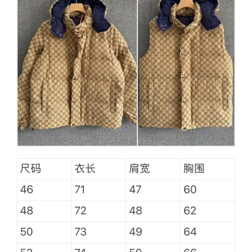 Cheap Gucci Down Feather Coat Long Sleeved For Unisex #1391048 Replica Wholesale [$215.00 USD] [ITEM#1391048] on Replica Gucci Down Feather Coat