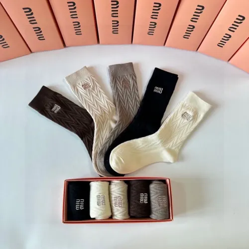 Cheap MIU MIU Socks #1391093 Replica Wholesale [$29.00 USD] [ITEM#1391093] on Replica MIU MIU Socks