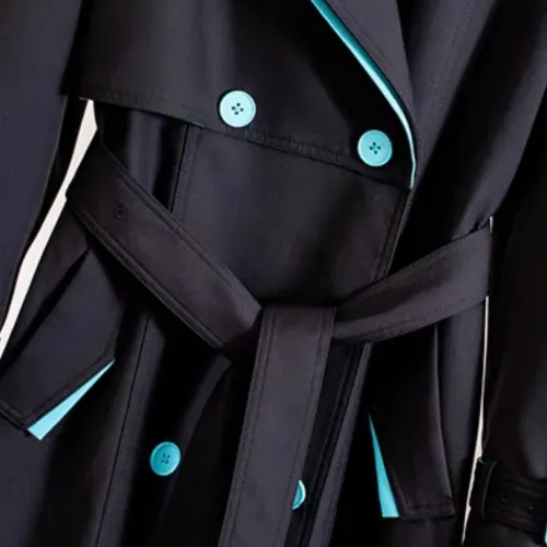 Cheap Burberry Trench Coat Long Sleeved For Women #1391097 Replica Wholesale [$132.00 USD] [ITEM#1391097] on Replica Burberry Trench Coat