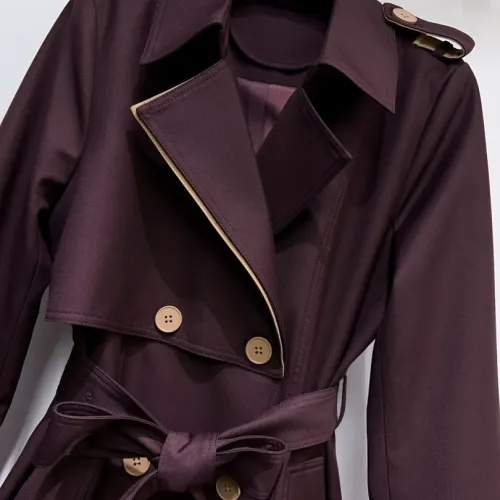 Cheap Burberry Trench Coat Long Sleeved For Women #1391098 Replica Wholesale [$132.00 USD] [ITEM#1391098] on Replica Burberry Trench Coat