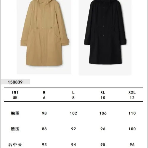 Cheap Burberry Trench Coat Long Sleeved For Women #1391099 Replica Wholesale [$170.00 USD] [ITEM#1391099] on Replica Burberry Trench Coat