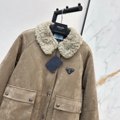 Cheap Prada Jackets Long Sleeved For Women #1391136 Replica Wholesale [$162.00 USD] [ITEM#1391136] on Replica Prada Jackets