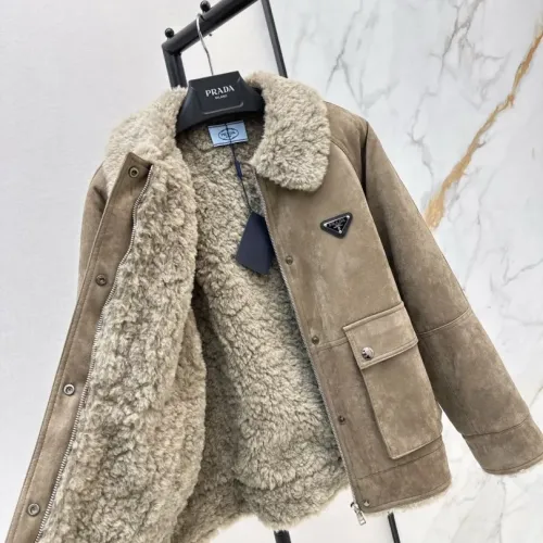 Cheap Prada Jackets Long Sleeved For Women #1391136 Replica Wholesale [$162.00 USD] [ITEM#1391136] on Replica Prada Jackets
