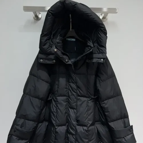 Cheap Prada Down Feather Coat Long Sleeved For Women #1391144 Replica Wholesale [$128.00 USD] [ITEM#1391144] on Replica Prada Down Feather Coat