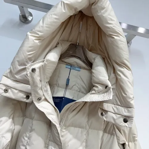 Cheap Prada Down Feather Coat Long Sleeved For Women #1391147 Replica Wholesale [$128.00 USD] [ITEM#1391147] on Replica Prada Down Feather Coat