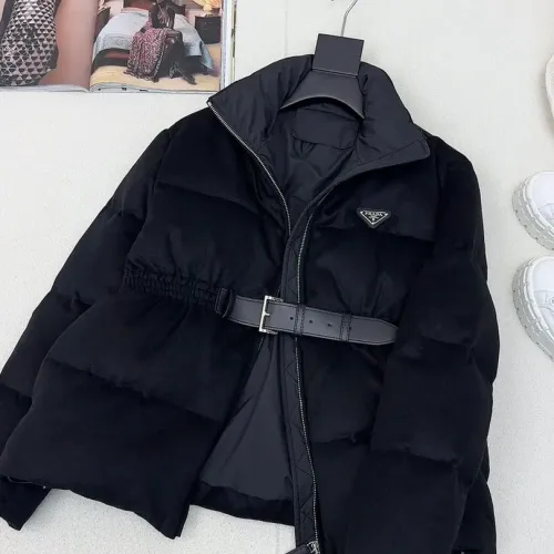 Cheap Prada Down Feather Coat Long Sleeved For Women #1391148 Replica Wholesale [$245.00 USD] [ITEM#1391148] on Replica Prada Down Feather Coat