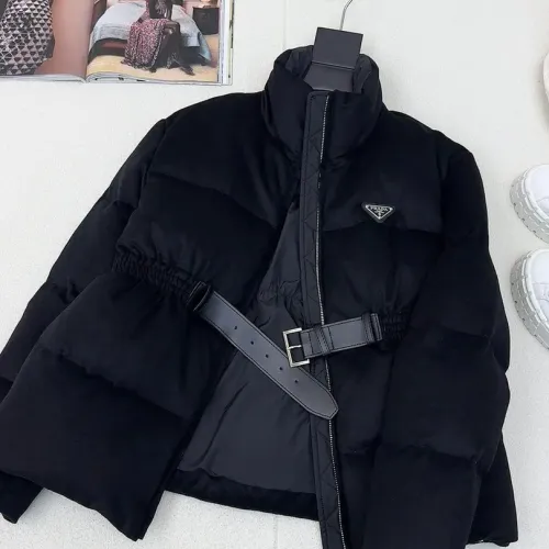 Cheap Prada Down Feather Coat Long Sleeved For Women #1391148 Replica Wholesale [$245.00 USD] [ITEM#1391148] on Replica Prada Down Feather Coat