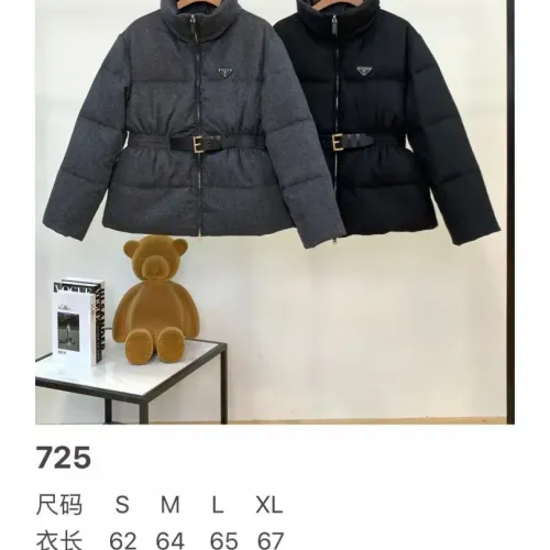 Cheap Prada Down Feather Coat Long Sleeved For Women #1391148 Replica Wholesale [$245.00 USD] [ITEM#1391148] on Replica Prada Down Feather Coat